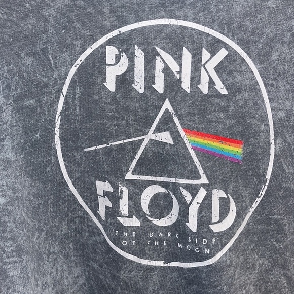Perryscope ladies cropped hoodie / Pink Floyd concert 1973 line up, size Medium - Picture 4 of 9